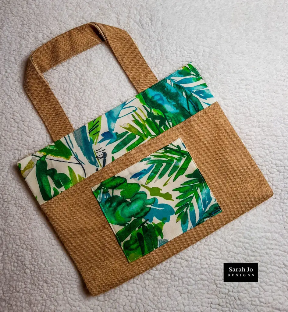Sarah Jo Canvas/Patterned Large Tote